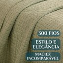 Ver imagem 3 de Cama Posta King Eternity Colcha Luxo Algodão Bordado 3 Pçs:verde