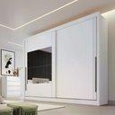 Ver imagem 5 de Guarda Roupa Mônaco 2 Portas 6 Gavetas 1 Espelho Cor:branco