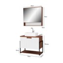 Ver imagem 3 de Conjunto de Banheiro New Cube 0,80cm Cinamomo/br Frisado