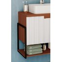 Ver imagem 2 de Conjunto de Banheiro New Cube 0,80cm Cinamomo/br Frisado