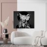 Quadro Decorativo Retrato em Flor:90x90 - 3