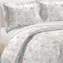 Ver imagem 2 de Kit Cobre Leito Colcha Casa Scarpa Mix Queen Estampado Dupla Face Floral 3 Peças - Joice