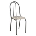 Ver imagem 2 de Kit 2 Cadeiras de Cozinha Califórnia Estampado Rattan Bege Pés de Ferro Preto - Pallazio