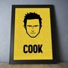 Kit com dois quadros - Série Breaking Bad - Lets Cook - Walter White e Jesse Pinkman - a4 24x33cm -  - 3