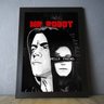 Quadro Série MR. Robot - Elliot Alderson - a4 24x33cm - com vidro - 2