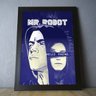 Quadro Série MR. Robot - Elliot Alderson - a4 24x33cm - azul - com vidro - 2