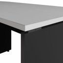 Ver imagem 6 de Mesa L Escritório 190cm X 70cm Pés Painel F5 Office Cor:cinza Sagrado com Preto