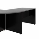 Ver imagem 5 de Mesa L Escritório 190cm X 70cm Pés Painel F5 Office Cor:cinza Sagrado com Preto