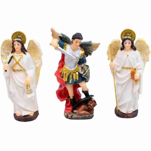 Três Arcanjos 11.5cm - Enfeite Resina - 1