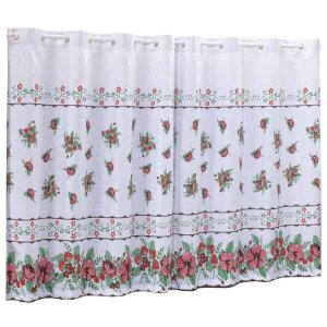 Cortina Cook Cozinha 2,40 x 1,40. Cor: Morangos