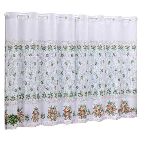 Cortina Cook Cozinha 2,40 x 1,40. Cor: Floral - 1