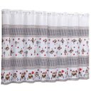 Ver imagem 1 de Cortina Cook Cozinha 2,40 x 1,40. Cor: Corujinha