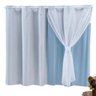 Cortina PVC Voil Corta Luz 2,80 x 1,60. Cor: Azul - 1