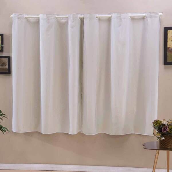 Cortina PVC Voil Corta Luz 2,80 x 1,60. Cor: Palha - 2