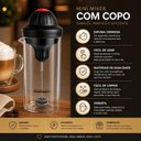 Ver imagem 6 de Mini Mixer Elétrico com Copo Mixer Eletrico de Mao Espumador Vidro Borossilicato Portátil Inox