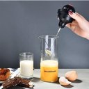 Ver mais imagens de Mini Mixer Elétrico com Copo Mixer Eletrico de Mao Espumador Vidro Borossilicato Portátil Inox