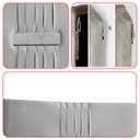 Ver imagem 7 de Cabeceira Painel Estofada Nevada Suede Cinza Solteiro 90cm para Cama Box