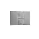 Ver imagem 2 de Cabeceira Painel Estofada Nevada Suede Cinza Solteiro 90cm para Cama Box