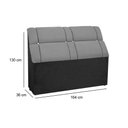 Ver imagem 3 de Painel de Cama Box Estofada Queen Imperador Suede Cinza - Simbal