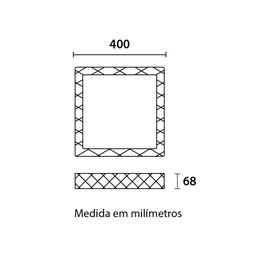 Painel Led Sobrepor Quadrado 24w Luz Ajustável (3000k/4000k/6500k) - Blumenau - 2