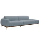 Ver imagem 1 de Sofá Living Unne 3 Lugares 210cm Terminal Esquerdo Bouclé Azul Claro - Nexta Casa Cor Azul