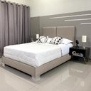 Ver imagem 4 de Cama Queen Prática e Versátil, Desmontável com Cabeceira Módena Linho Bege Rbl 1,60 X 2,00