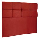 Ver imagem 1 de Cabeceira King 1,95m Nina Suede - Pallazio - Vermelho