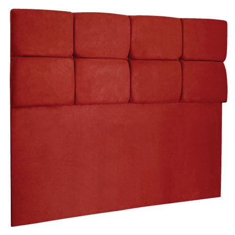 Cabeceira King 1,95m Nina Suede - Pallazio - Vermelho
