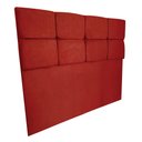Ver imagem 5 de Cabeceira King 1,95m Nina Suede - Pallazio - Vermelho