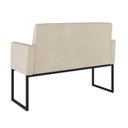 Ver imagem 5 de Kit 2 Poltronas + Namoradeira 2 Lugares para Recepção Bege