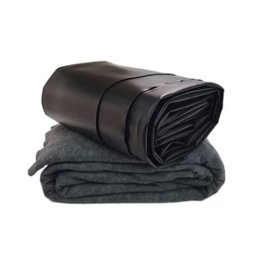 Kit Lona para Lago Tanque Geomembrana Pead 0,5mm 4x4 + Manta Bidim Geotextil Proteção - 1