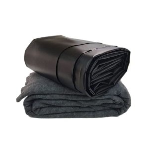 Kit Lona para Lago Tanque Geomembrana Pead 0,5mm 4x4 + Manta Bidim Geotextil Proteção