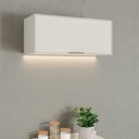 Ver imagem 1 de Armário Aéreo Porta Basculante 80cm 100% MDF Fineze Bege/Areia HP