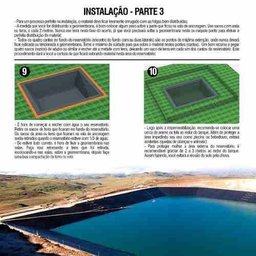 Lona para Peixe Tanque Lago Geomembrana Pead 0,8mm 800 Micras 19x10 - 8