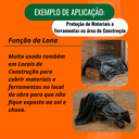 Ver imagem 7 de Lona Plástica Preta 200 Micras 6x10m Multiuso para Pintura Construção 7,5kg