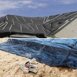 Lona Plastica Preta Reforçada 200 micras 6 X 50 = 300mts² - 9