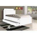 Ver imagem 1 de Cama Tamires Solteiro 0,88cm com Auxiliar Branco e Dois Colchões - Cambel