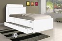 Ver imagem 1 de Cama Tamires Solteiro 0,88cm com Auxiliar Branco e Dois Colchões - Cambel