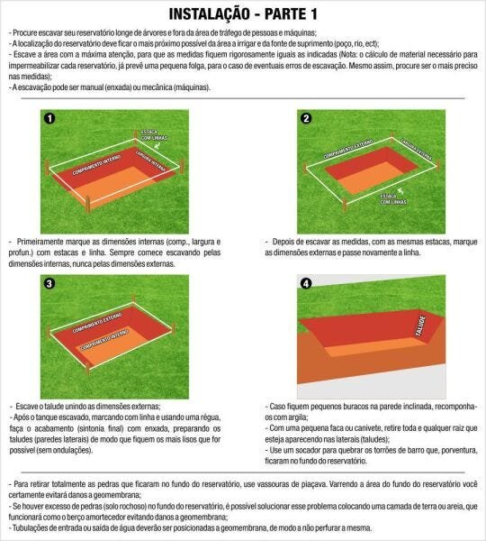 Painel Geomembrana Pead 0,5mm- 5,00 X 3,00 (15,0mts) - 4