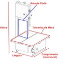 Ver imagem 5 de Serra Fita Master Tropikal 2,05 m Bivolt Mesa Móvel com Moedor e Extrusor TK608