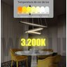 Lustre Pendente 3 Anéis 60cm Triarc 3 Arcos 110/220 Moderno Led Integrado - 6