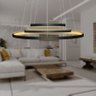 Lustre Pendente 3 Anéis 60cm Triarc 3 Arcos 110/220 Moderno Led Integrado - 3