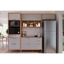 Ver imagem 1 de Cozinha Modulada Mgm Eloise Mgm 4 Peças Cz028 Cinamomo/platina