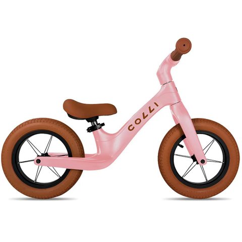 Bicicleta Infantil de Equilíbrio sem Pedal Colli Balance Pitukinha Rosa 2 a 4 Anos Aro 12