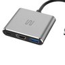 Hub Dock Usb Tipo-c 3 em 1 com Hdmi e Usb 3.0, Power Delivery 100w - Ac446 - 3