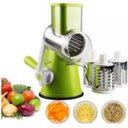 Ver imagem 5 de Cortador Ralador de Legumes Fatiador Verduras Frios Queijos Processador Multifuncional 3 Laminas