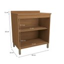 Ver imagem 2 de Armário de Cozinha Balcão 2 Portas 80cm C/ Tampo e Pes Cb1371 Vibra Kappesberg