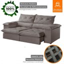 Ver imagem 6 de Sofá Retrátil e Reclinável Istambul Caixa Zero 2,70m Pillow de 15cm - Movenzo Estofados