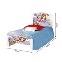 Ver imagem 4 de Cama Infantil Solteiro Princesa Sofia Colchão Branco