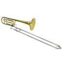 Ver imagem 1 de Trombone de Vara C/rotor Laqueado Dourado C/case New York